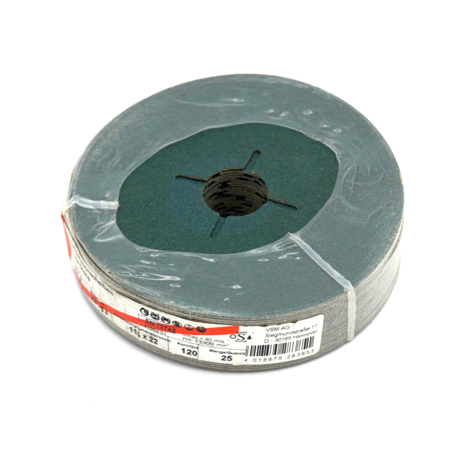 Dronco 115mm X 22 Aluminium Oxide Fibre Disc Gr120