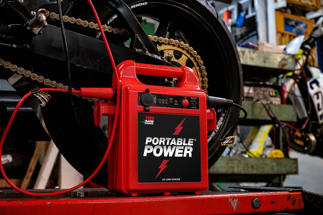 12v Portable Power 1800rc With 2m Leads