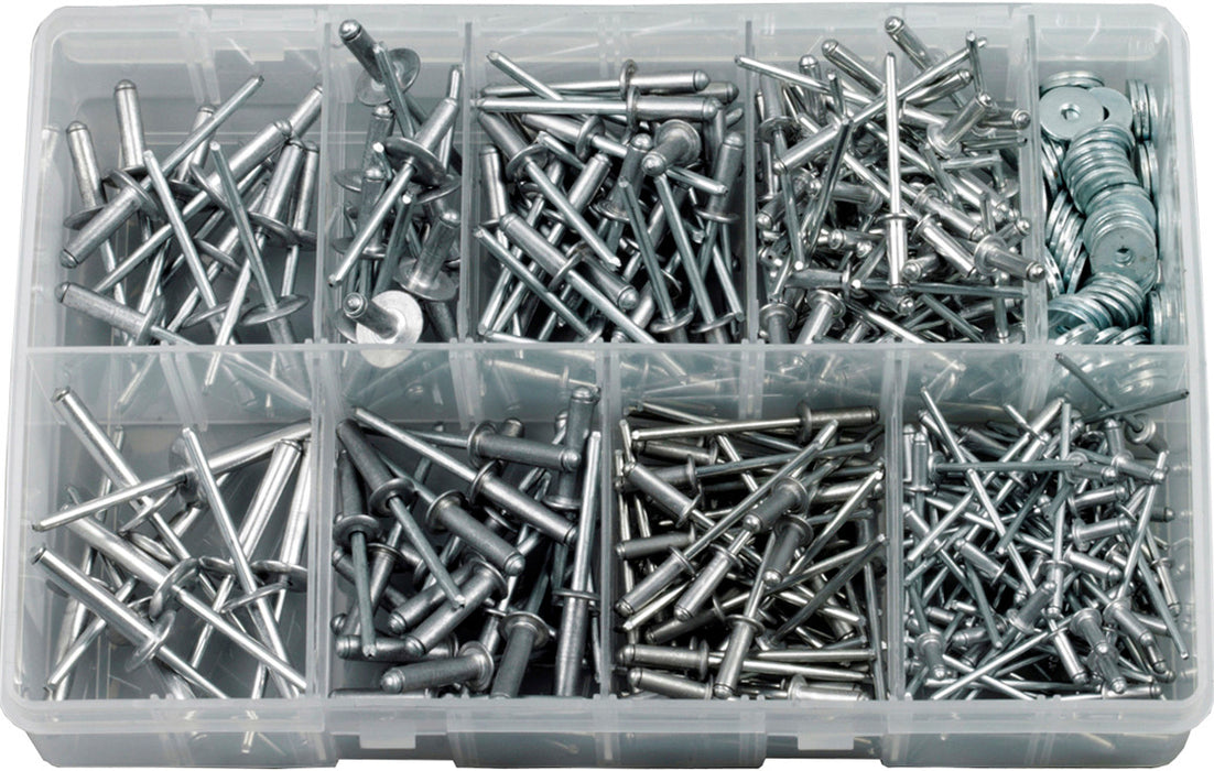 Force A02780 Asst Pop Rivets & Washers 1/8-3/16"