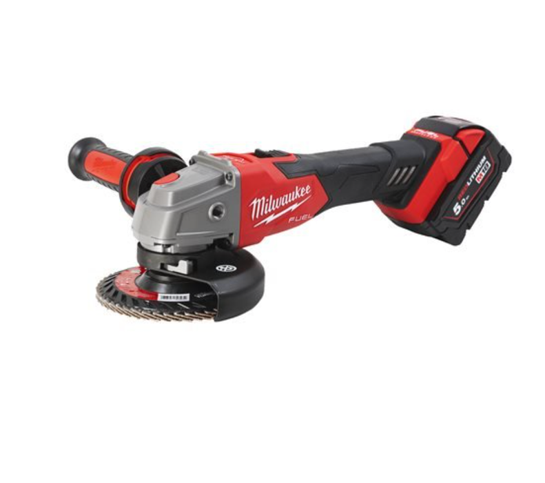 Milwaukee M18cag115xpdb-502x 115mm 18v Angle Grinder 2x5.0ah Li-Ion