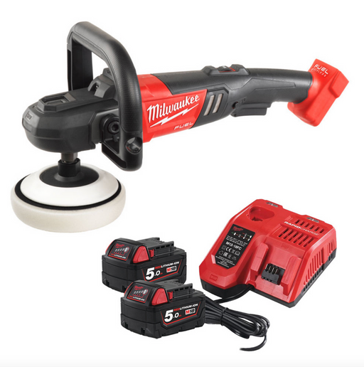 Milwaukee M18fap180 502x 18v Cordless Polisher/sander 2 X 5.0ah Li-Ion