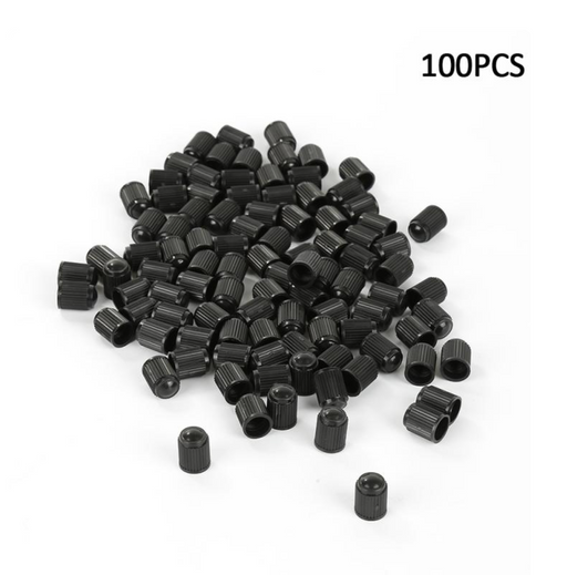 Car Tyre Valve Dust Cap Black (bag 100)