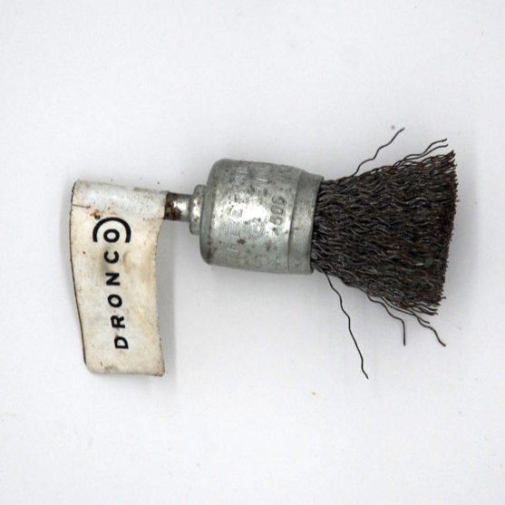 Dronco 20mm Flat Nose Wire 6mm Shank Lend Brush