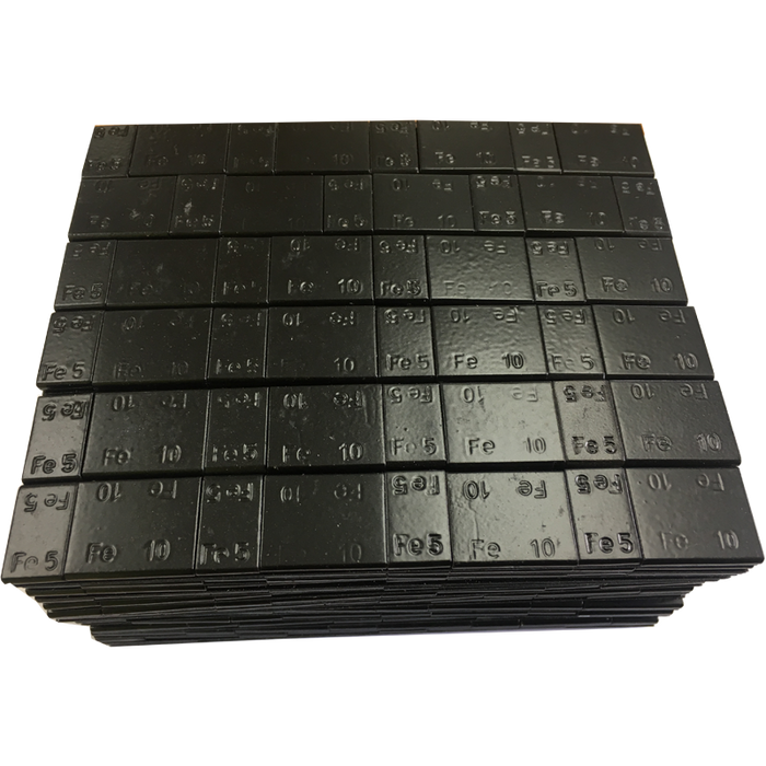 Trax Black Adhesive Wheel Weight 5/10g Coated Black 50pcs