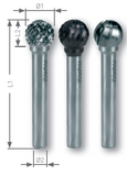 Ruko Rotary Burr (ball Type D) - 12mm