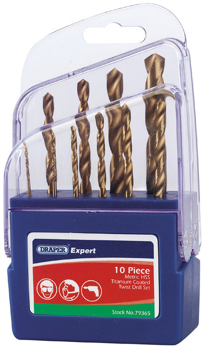 Draper Titanium Drill Set 10pc
