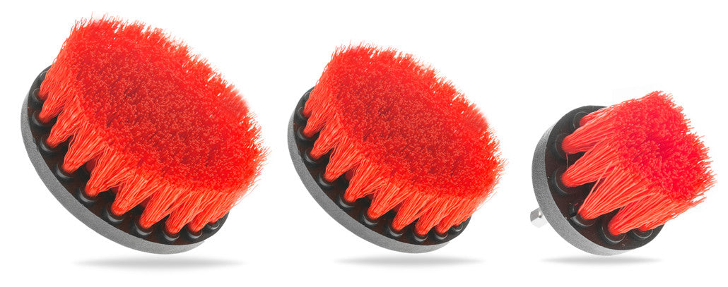 Drill Attachable Stiff Carpet Cleaning Brush