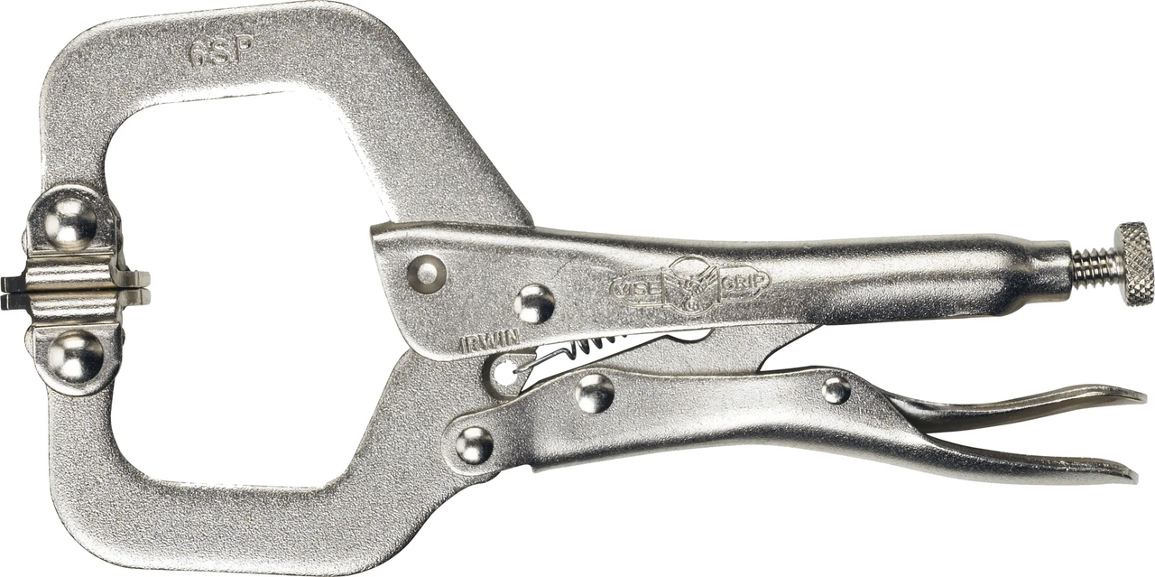 Irwin 6" Locking C-Clamps With Swivel Pads