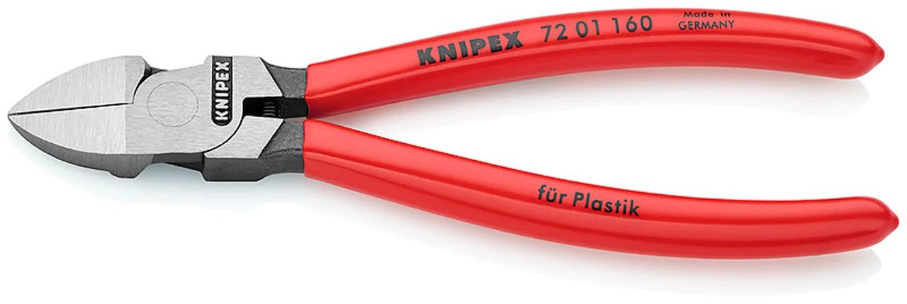 Knipex Diagonal Flush Cutting Pliers For Plastics - 160mm
