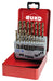 Ruko 19pc Hsse-Co 5 Ground Twist Drill Set