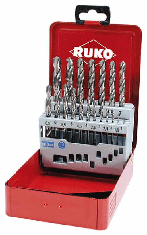 Ruko 19pc Hss-G Twist Drill Set