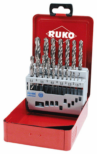 Ruko 19pc Hss-G Twist Drill Set