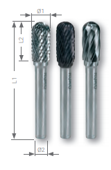 Ruko Rotary Burr (oval Shape C) - 6mm