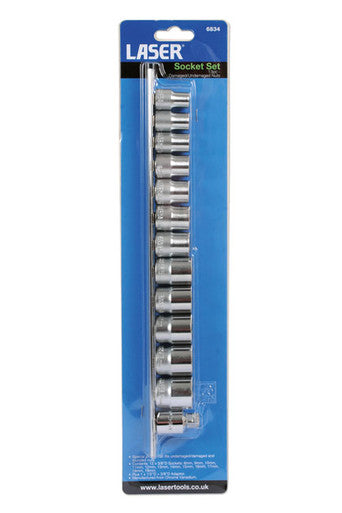 Laser 6834 3/8" Damaged Nut Remover Set 13pc