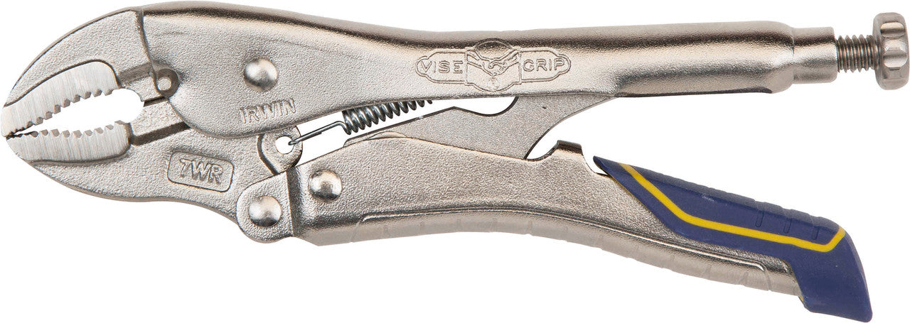 Vise Grip Fast Release Curved Jaw Locking Pliers With Wire Cutter 7"
