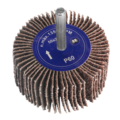 Sealey 50 X 25mm Flap Wheel with 6mm Shaft 60gr - 5pc