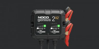 Noco Genius2x2 6v & 12v 4 Amp 2 Bank Battery Charger, Battery Maintainer, And Battery Desulfator