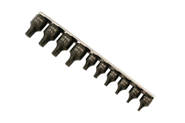 LASER 5664 LOW PROFILE STAR BIT SET 1/4"Dr3/8"Dr 10PC