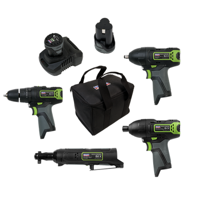Sealey CP108VCOMBO2 Sv108 Series 4 X 10.8v Cordless Combo Kit - 2 Batteries