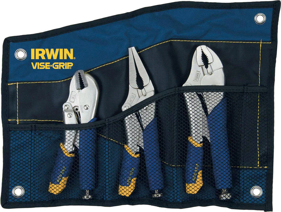 Vise Grip 3pc Locking Plier Set - Fast Release In Kit Bag