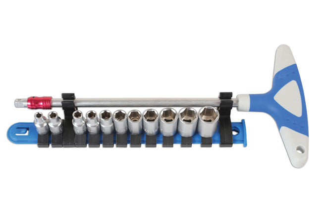 LASER 6346 T-HANDLE SOCKET SET 1/4"Dr 12PC